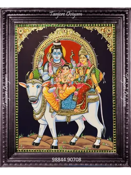 Pradhosha Shivan Authentic Tanjore painting